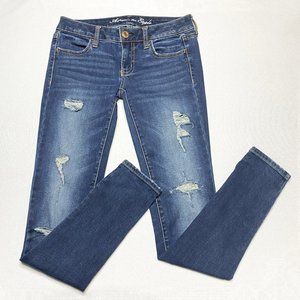 AE Distressed Stretch Jeggings - Size 2